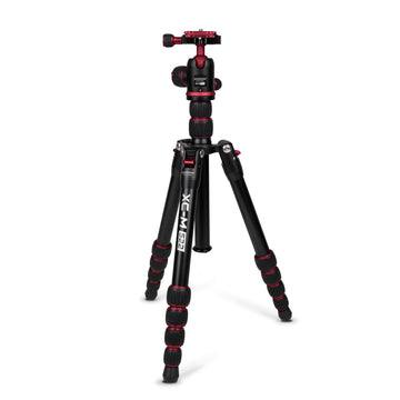 XC-M 522K Professional Tripod Kit with Head - Red