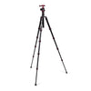 XC-M 522K Professional Tripod Kit with Head - Red