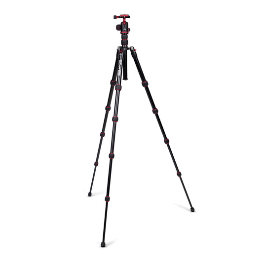 XC-M 522K Professional Tripod Kit with Head - Red