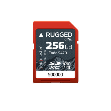 SDXC 256GB Rugged™ CINE UHS-II V90 Memory Card