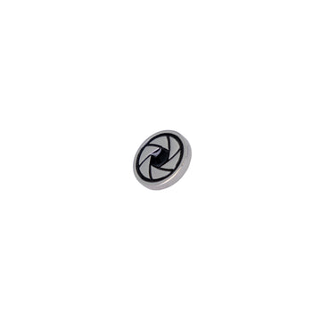Deluxe Soft Shutter Button - Silver Leaf Shutter Design