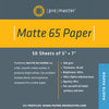 Matte 65 Paper 5"x7" - 50 Sheets